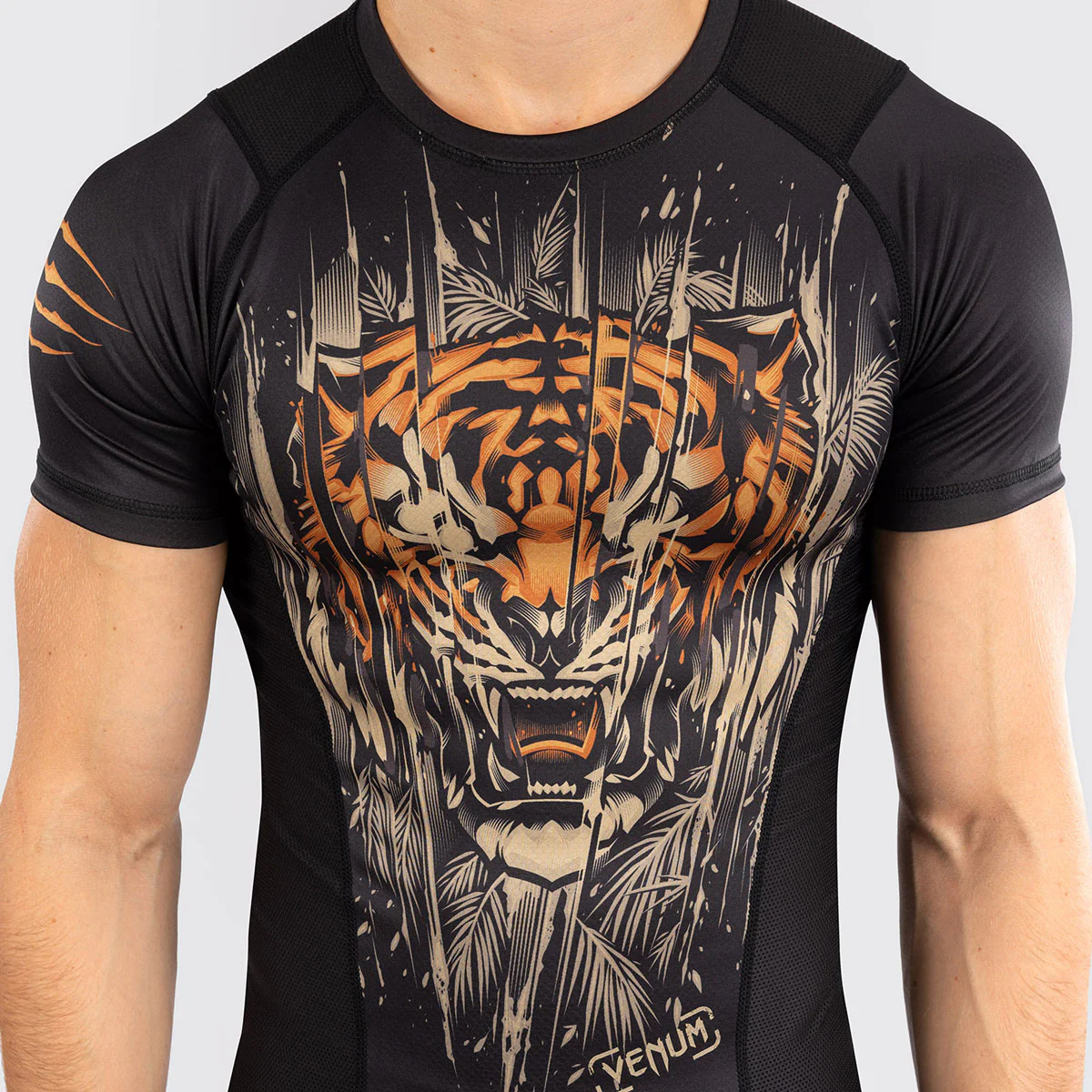 Rashguard Venum Tiger mangas curtas Preto  - Image 5
