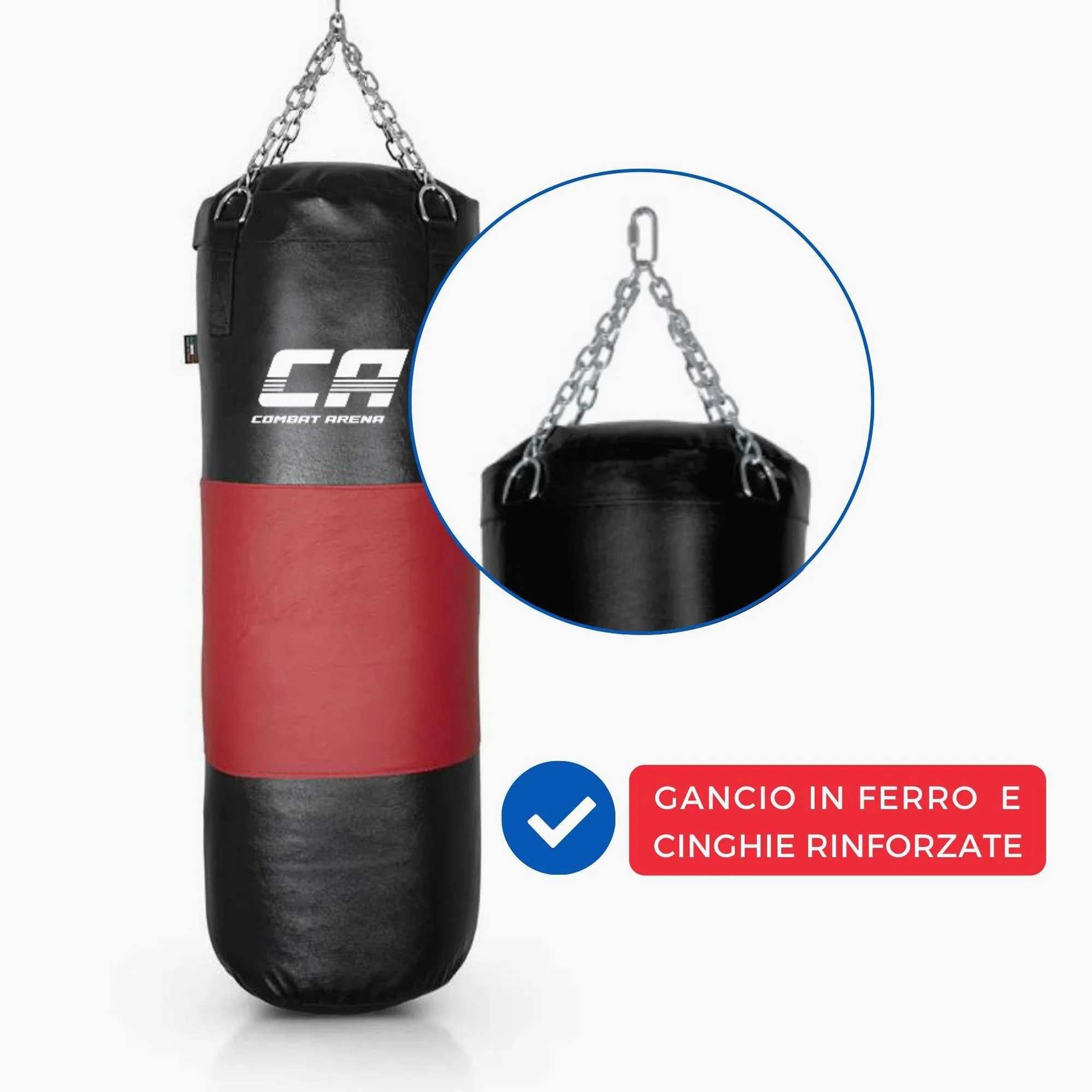 Saco de Boxe Combat Arena Faixa em couro 40 kg  - Image 3
