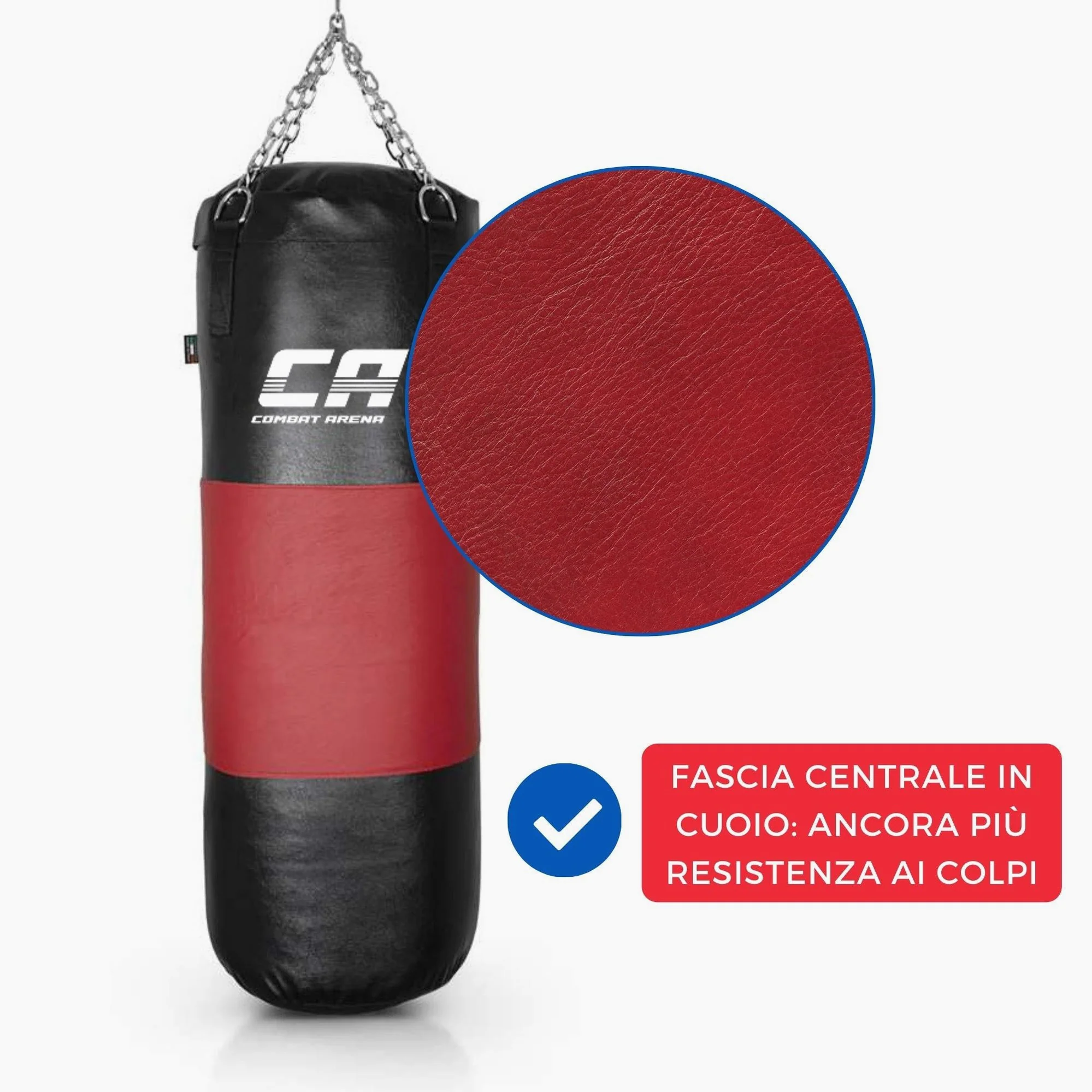 Saco de Boxe Combat Arena Faixa em couro 40 kg  - Image 6