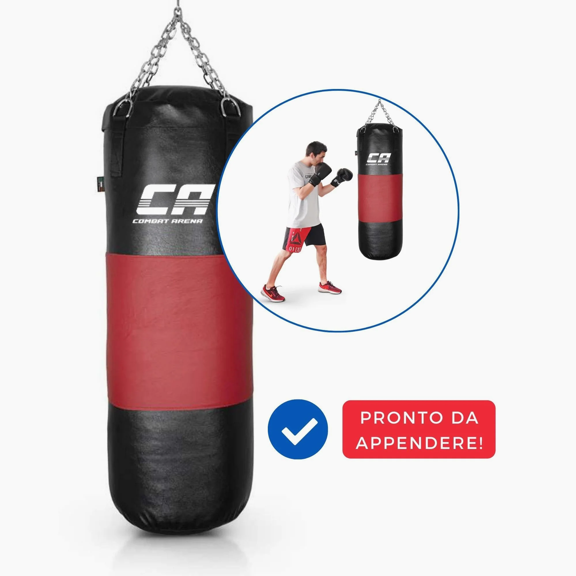 Saco de Boxe Combat Arena Faixa em couro 40 kg  - Image 7