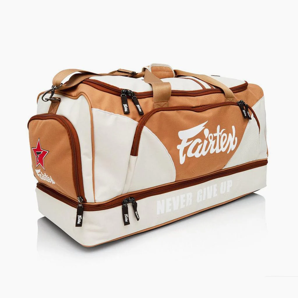 Bolsa de ginásio Fairtex BAG2 Khaki-laranja 