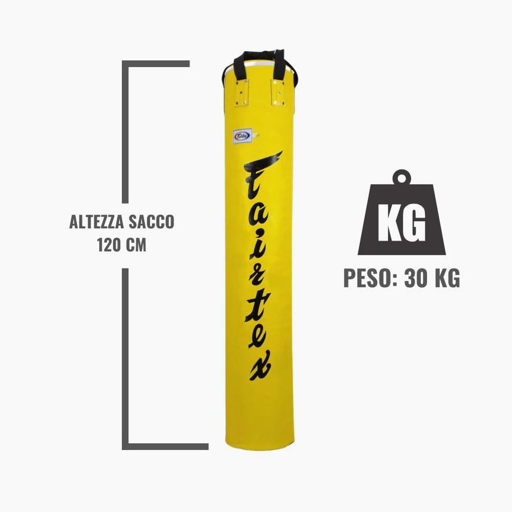 Saco Fairtex HB5 Amarelo 30 kg 120 cm Cheio  - Image 3