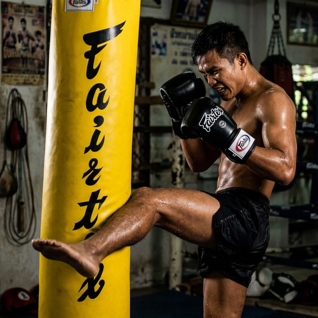 Saco Fairtex HB5 Amarelo 30 kg 120 cm Cheio  - Image 4