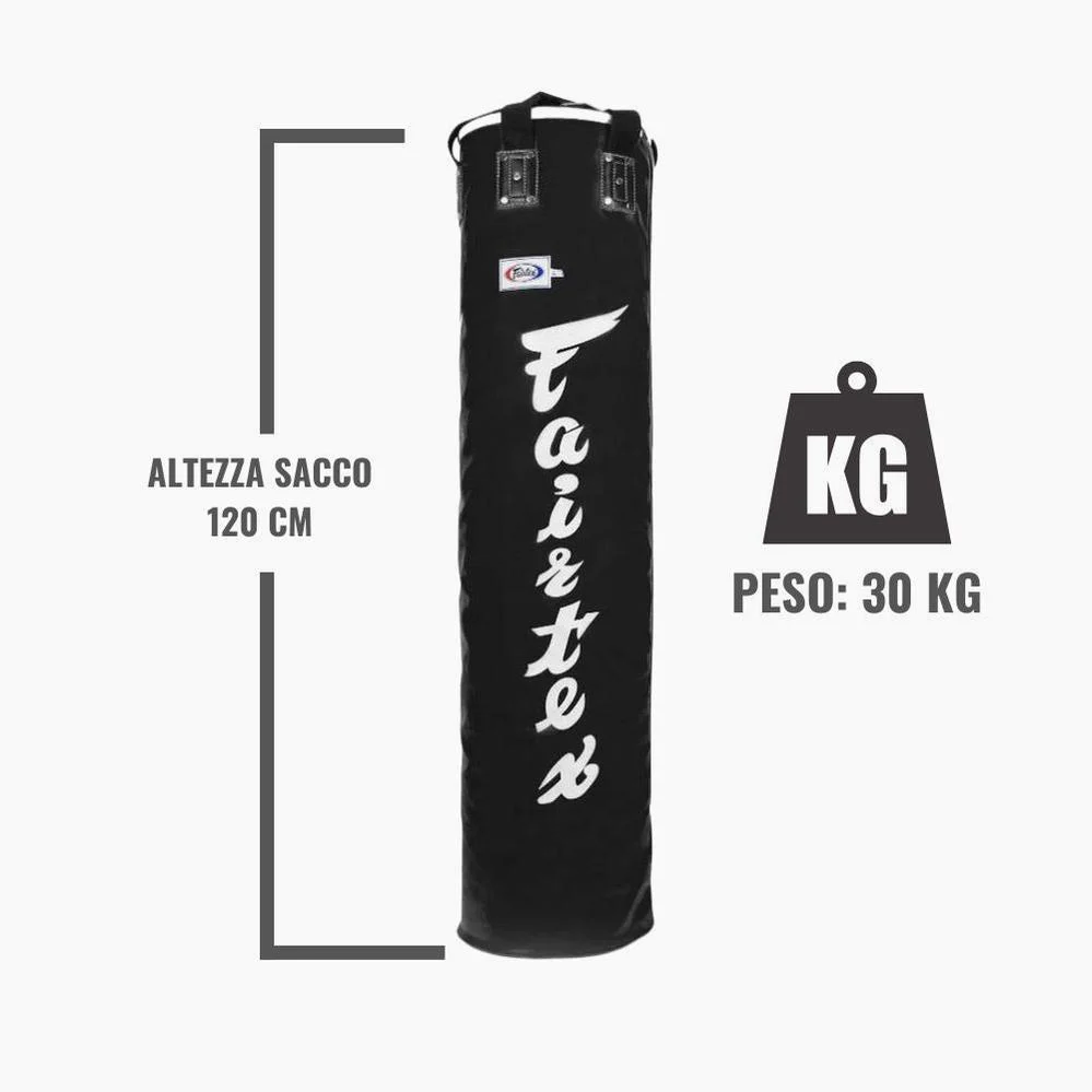 Saco Fairtex HB5 Preto 30 kg 120 cm Cheio  - Image 3