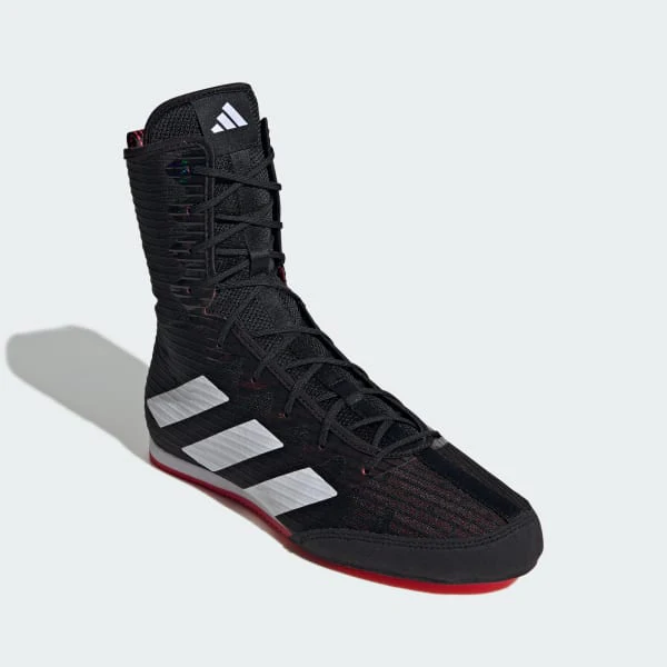 Sapatos de Boxe Adidas Box Hog 4 Preto-branco  - Image 4