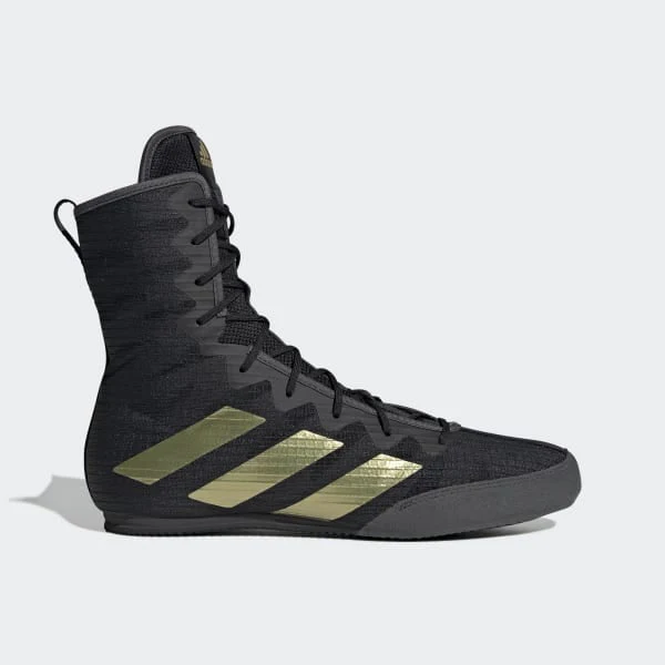Sapatos de Boxe Adidas Box Hog 4 Preto-ouro 