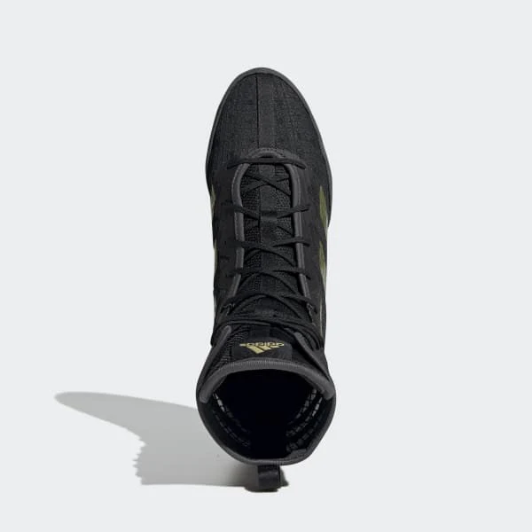 Sapatos de Boxe Adidas Box Hog 4 Preto-ouro  - Image 6