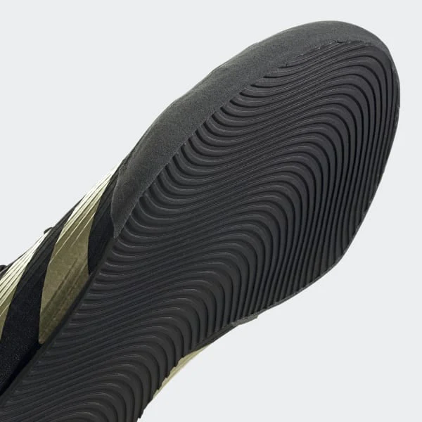 Sapatos de Boxe Adidas Box Hog 4 Preto-ouro  - Image 8