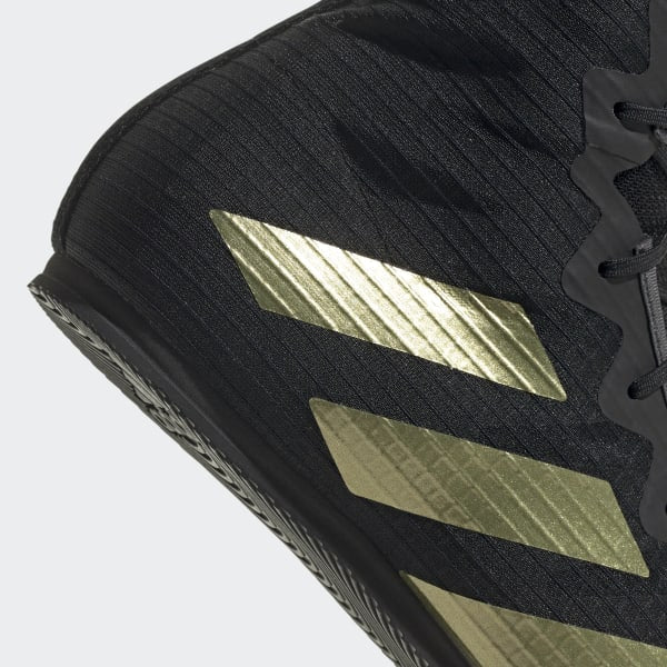 Sapatos de Boxe Adidas Box Hog 4 Preto-ouro  - Image 9