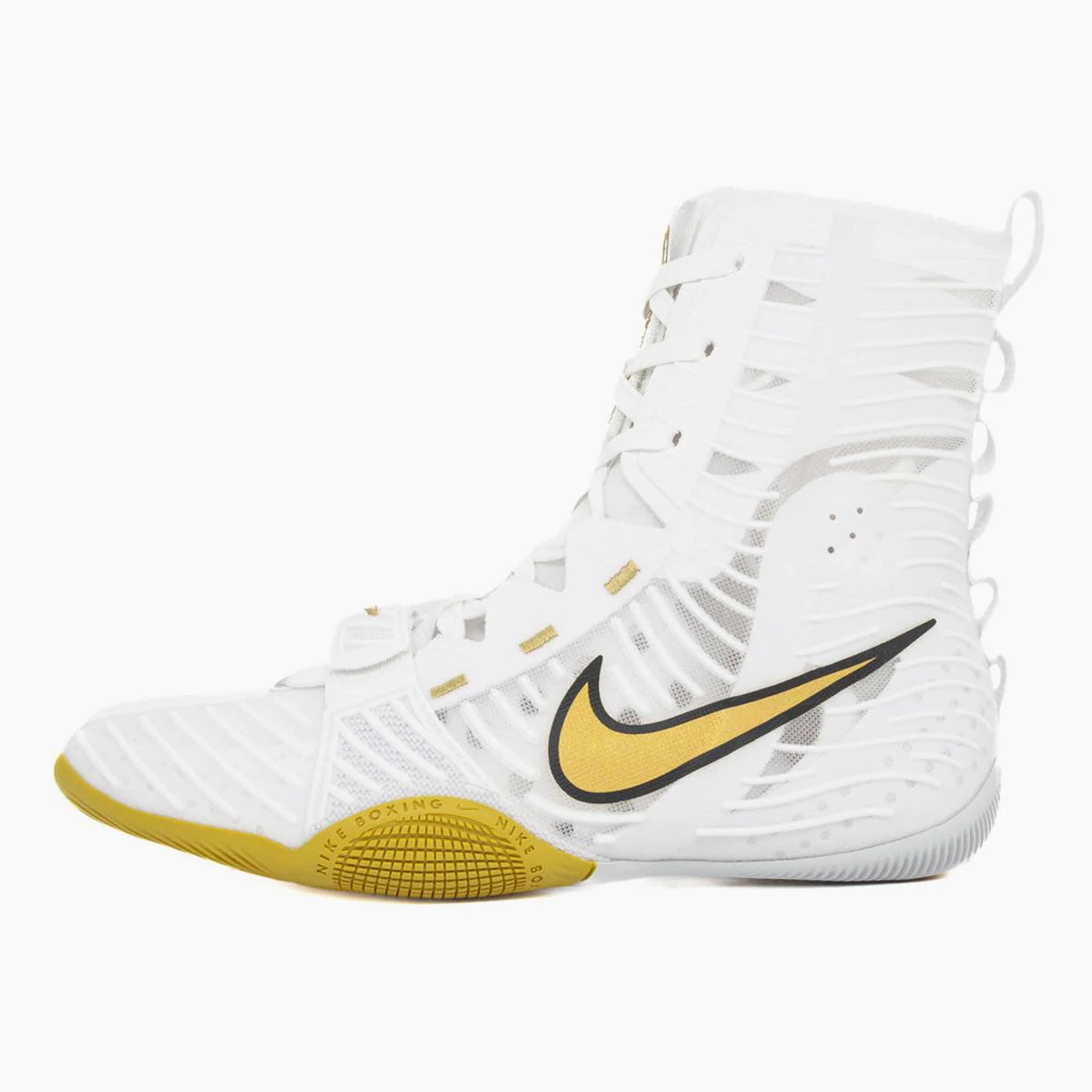 Sapatos de Boxe Nike Hyperko 3 Branco-dourado 