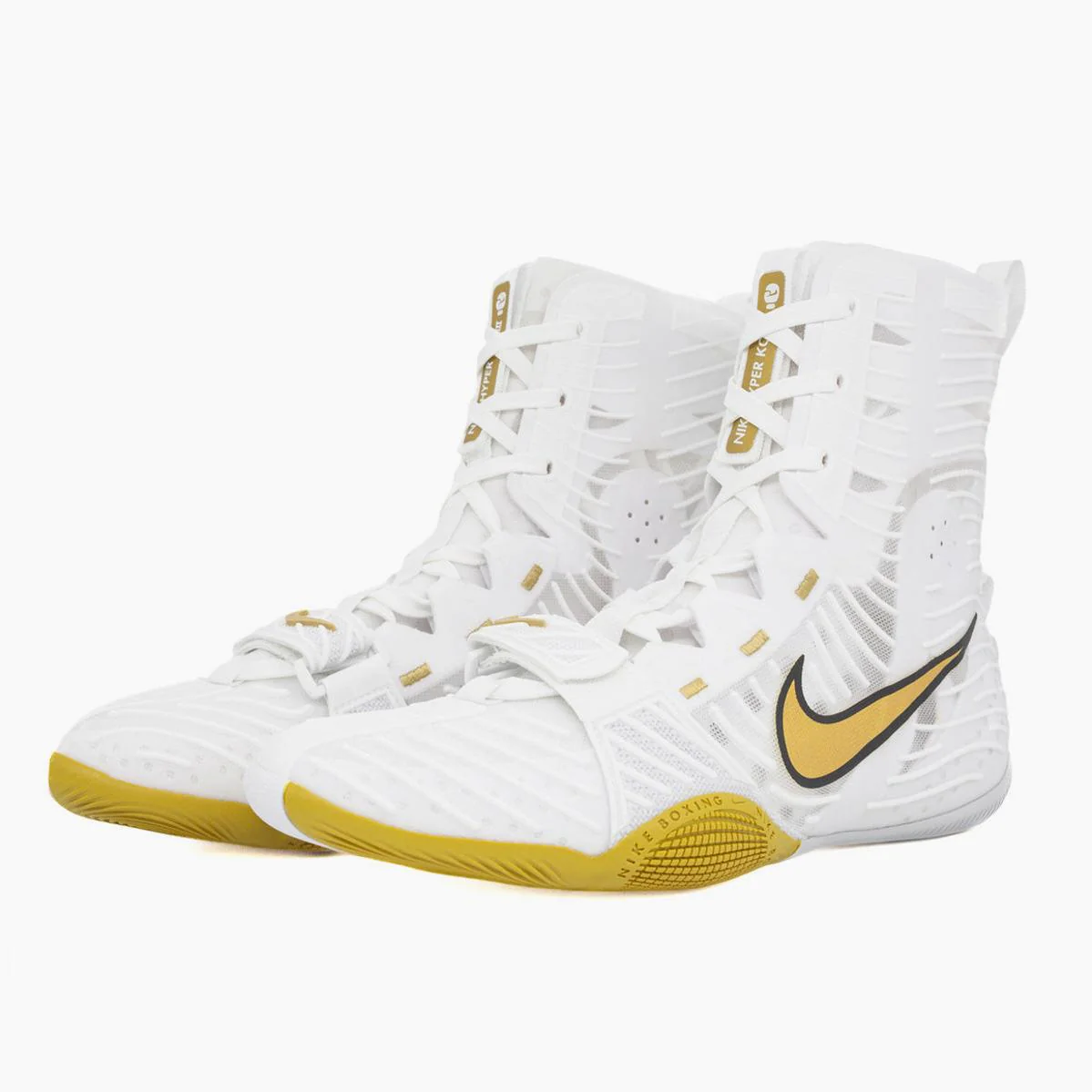 Sapatos de Boxe Nike Hyperko 3 Branco-dourado  - Image 5
