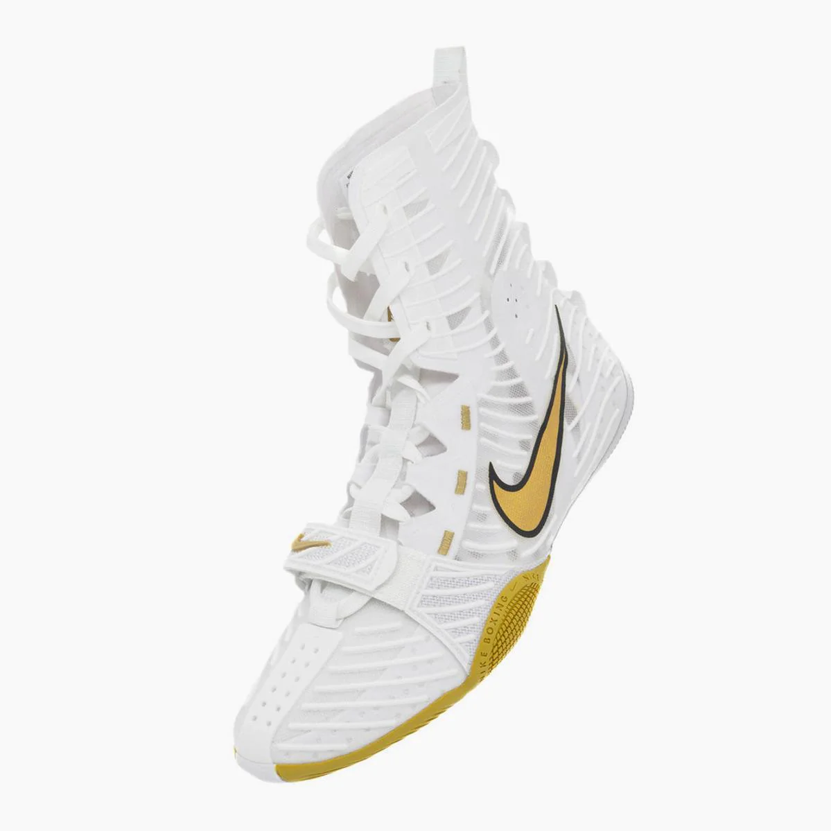 Sapatos de Boxe Nike Hyperko 3 Branco-dourado  - Image 8