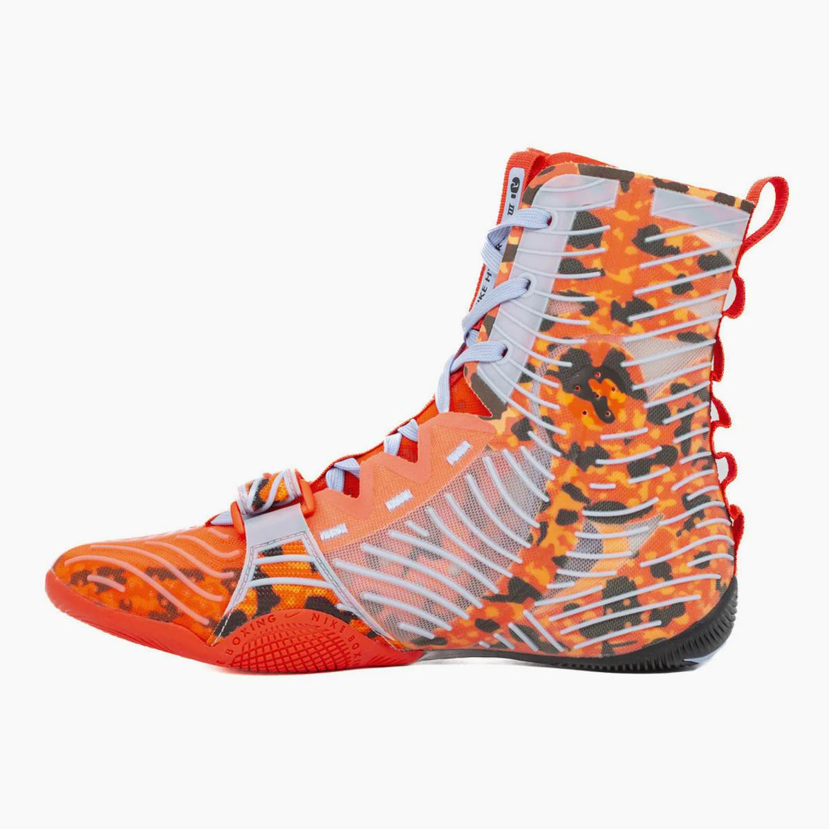 Sapatos de Boxe Nike Hyperko 3 SE Bright Crimson-Alumínio - Image 4