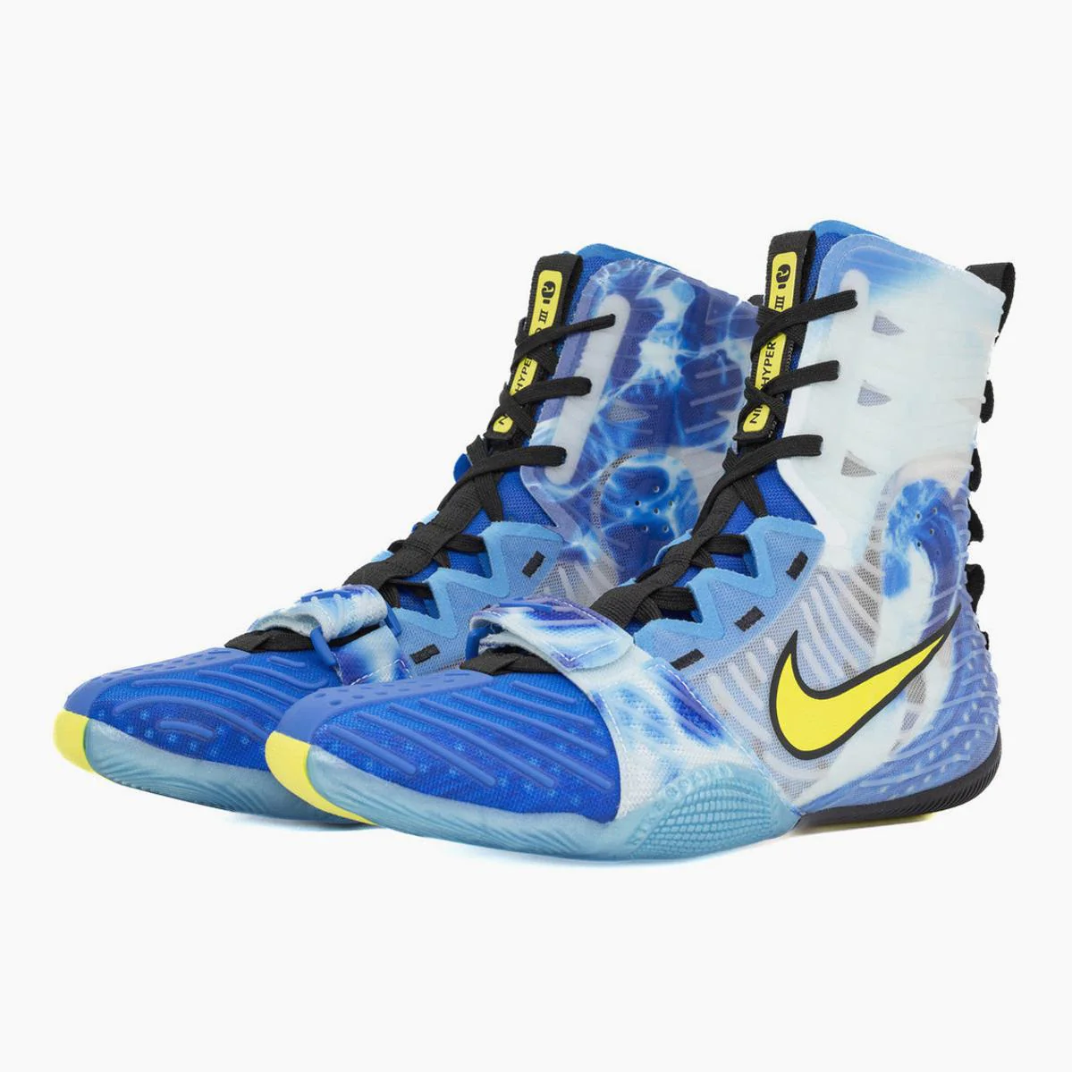 Sapatos de Boxe Nike Hyperko 3 SE Photo Blue-Amarelo Sónico  - Image 4