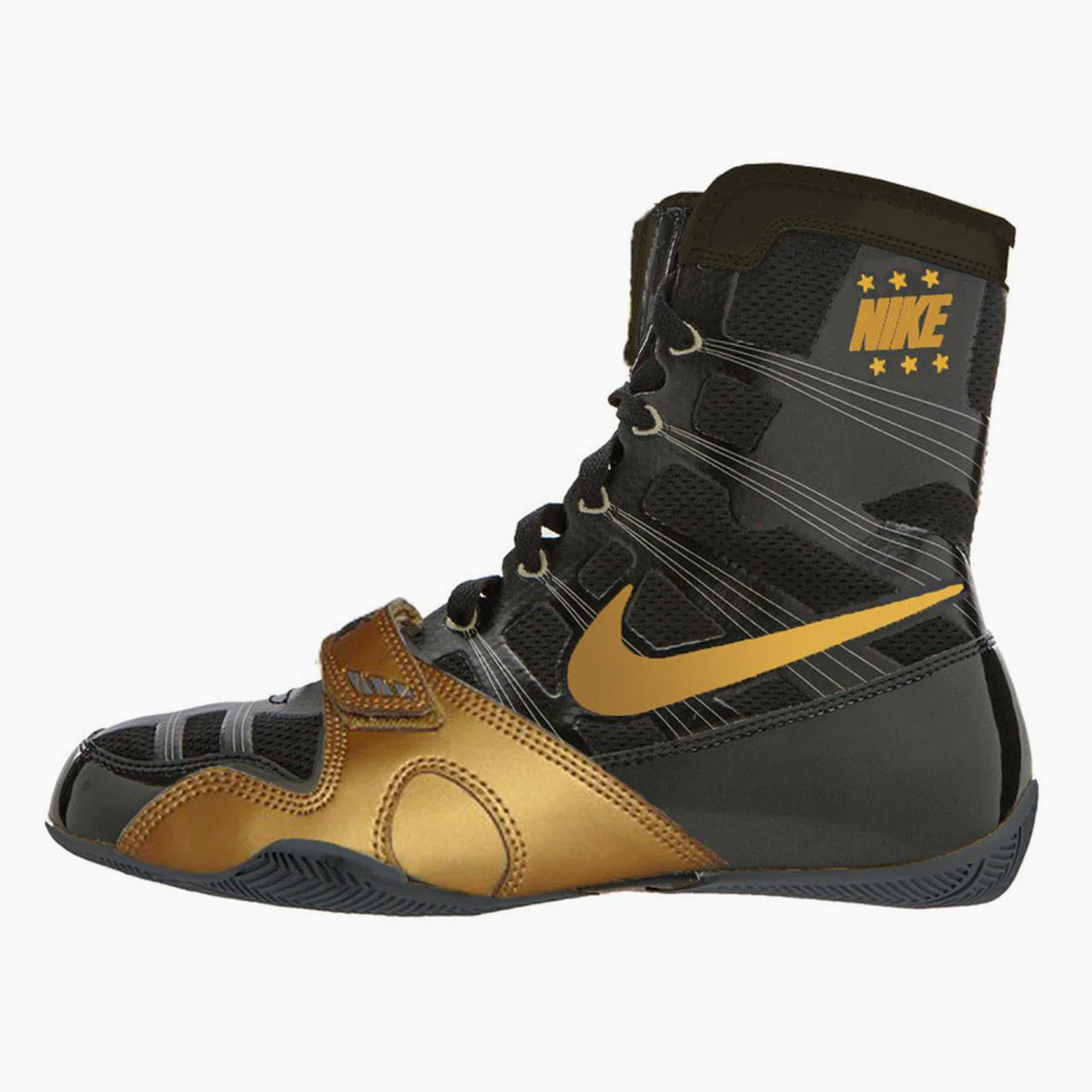 Sapatos de Boxe Nike Hyperko Preto-Ouro - Image 2