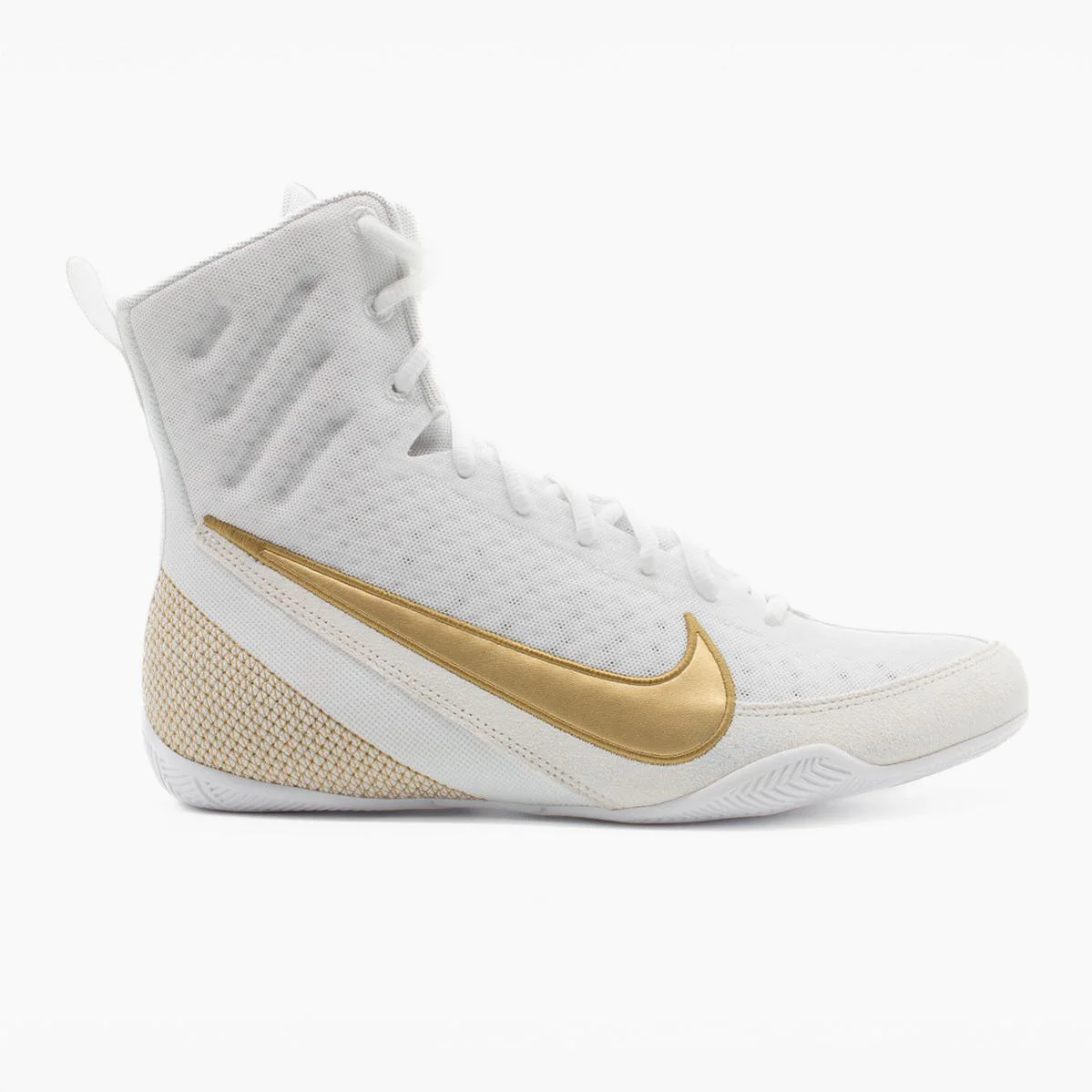 Sapatos de Boxe Nike Machomai 3 Branco-ouro 