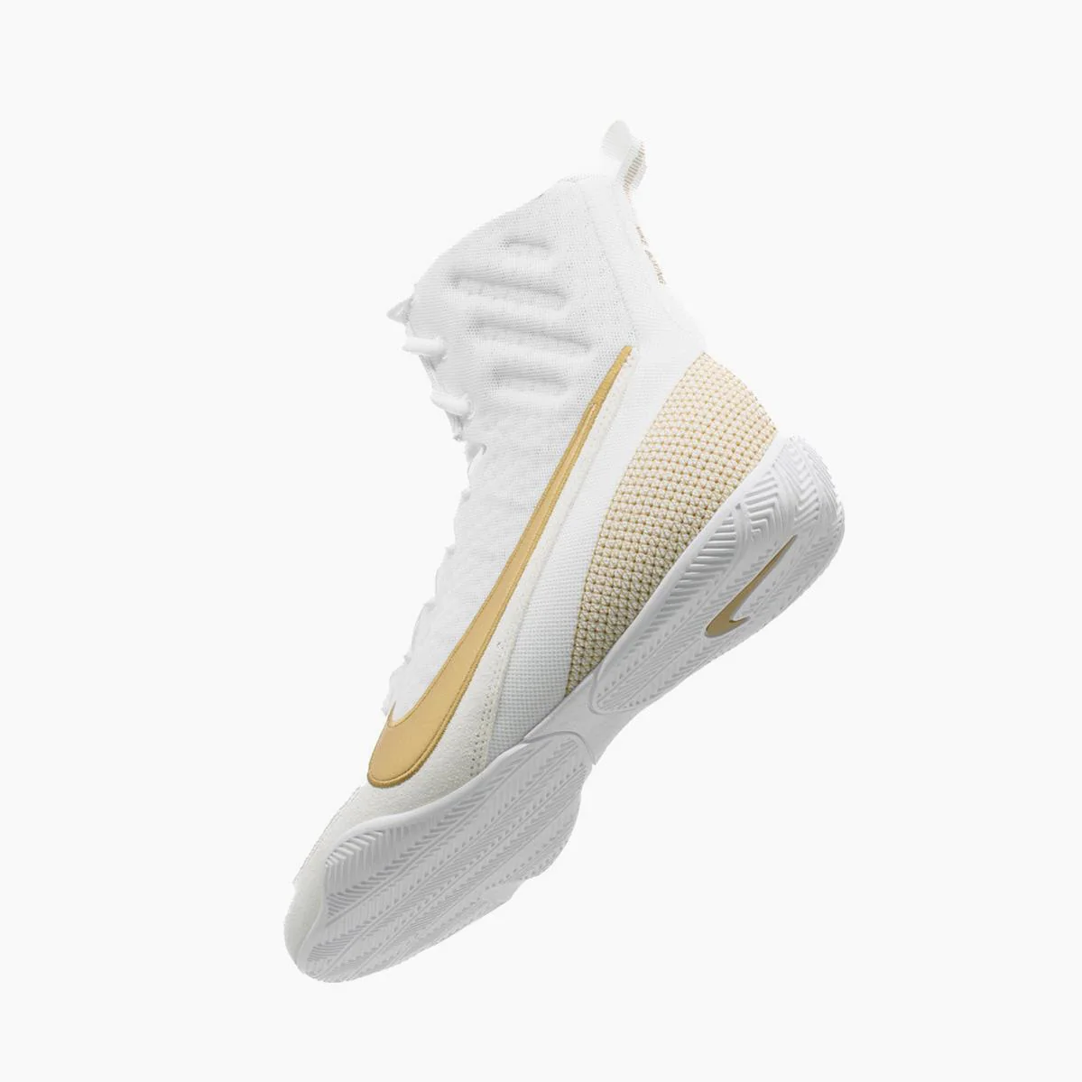 Sapatos de Boxe Nike Machomai 3 Branco-ouro  - Image 6