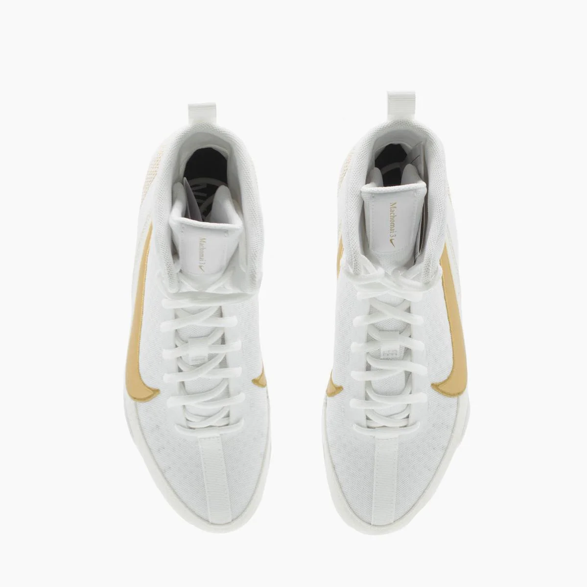 Sapatos de Boxe Nike Machomai 3 Branco-ouro  - Image 8