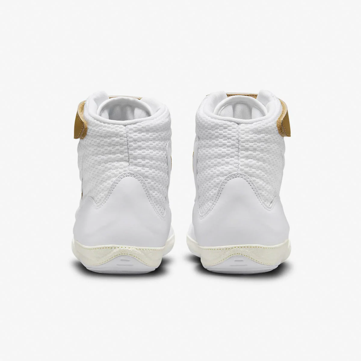 Sapatos de Luta-Wrestling Nike Inflict 3 Branco-Ouro  - Image 5