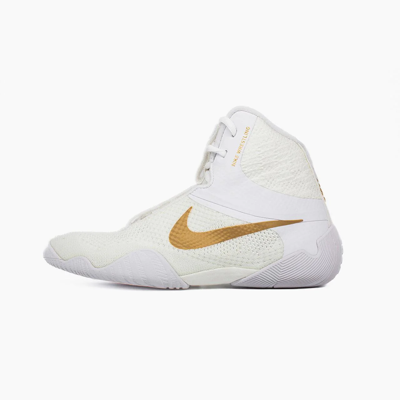 Sapatos de Luta-Wrestling Nike Tawa Branco-ouro  - Image 3