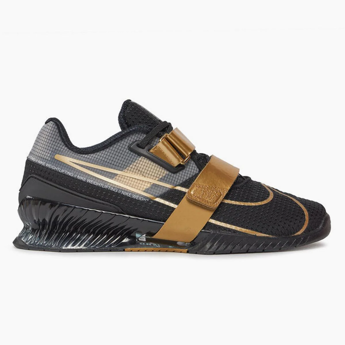Sapatos de treino Nike Romaleos 4 Preto-ouro  - Image 3