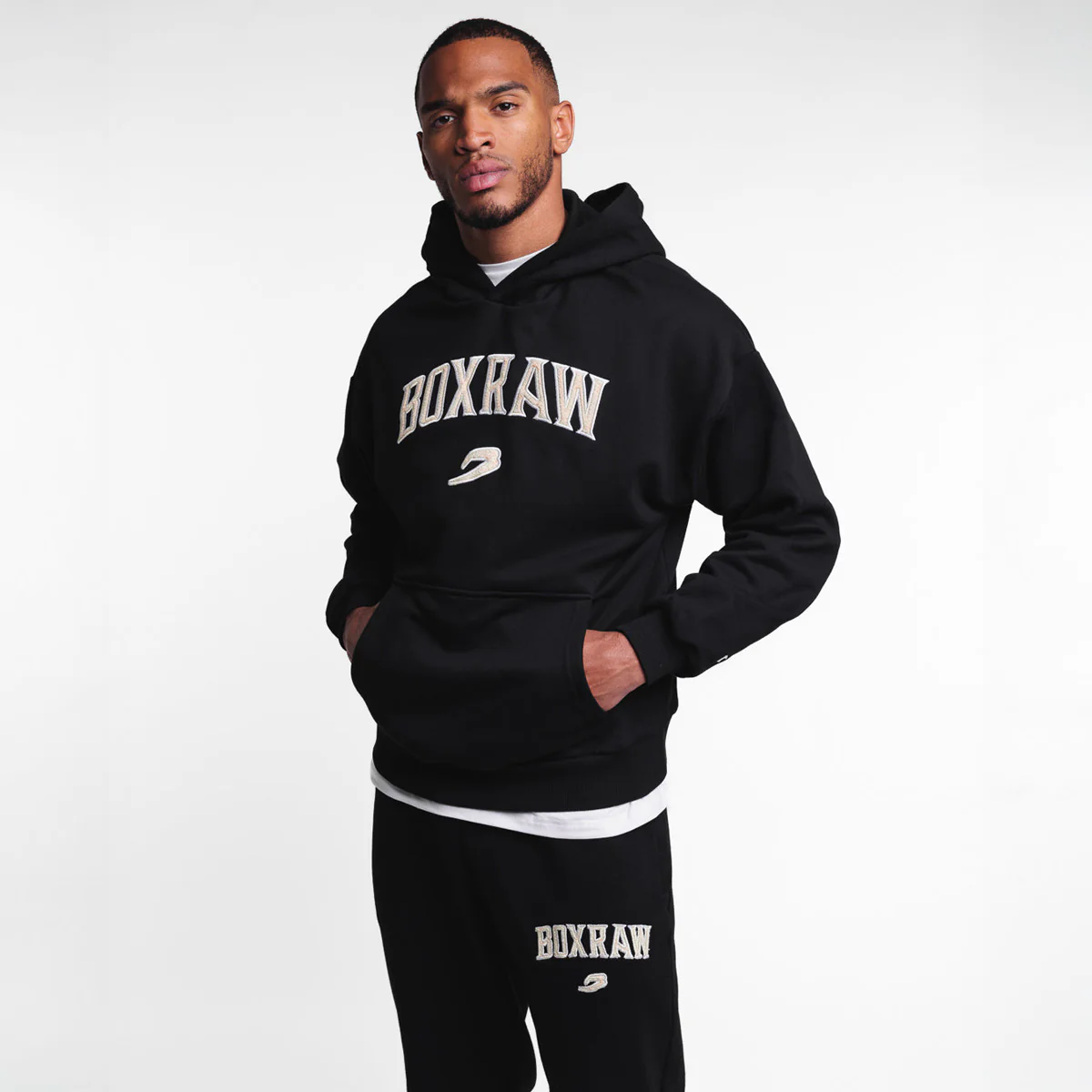 Camisola Boxraw East Street com capuz Preto 