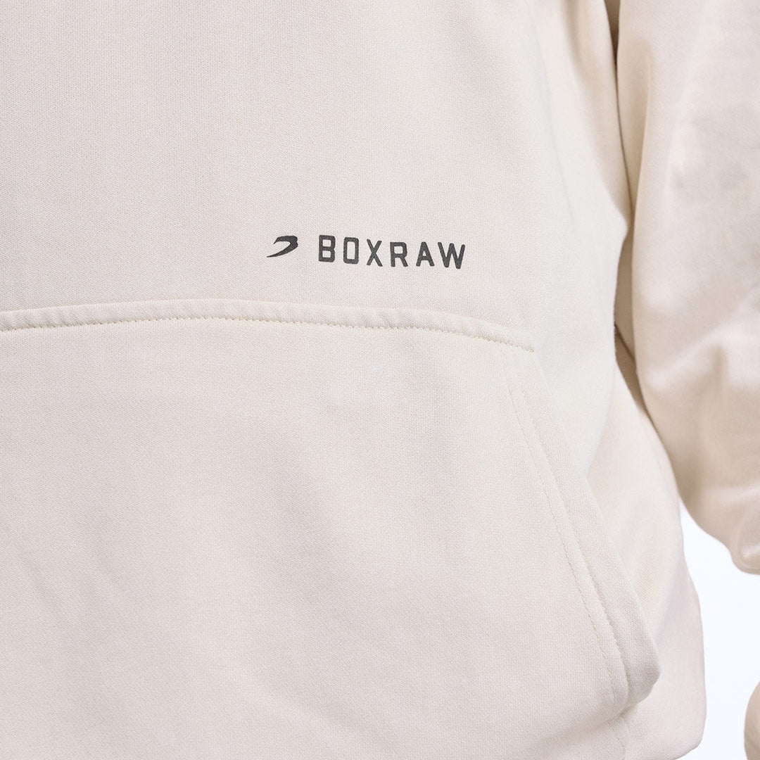 Camisola Boxraw Sparring Club Oversize com capuz Bege  - Image 8