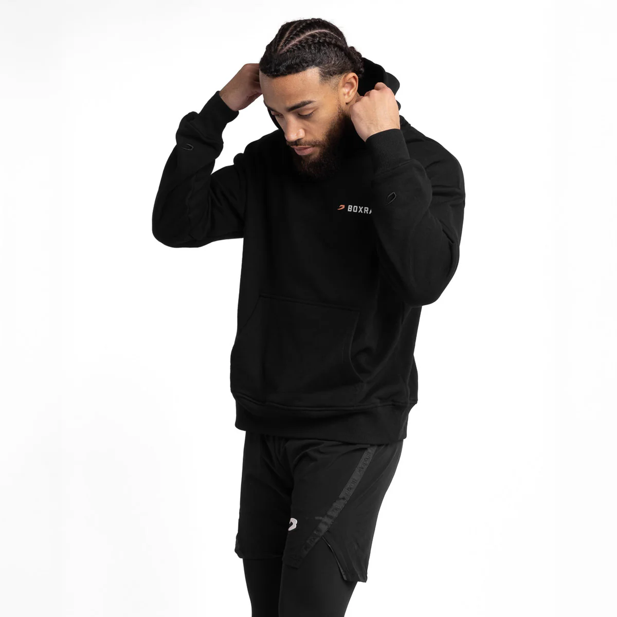 Camisola Boxraw We Don't Play Boxing oversize com capuz Preto  - Image 4