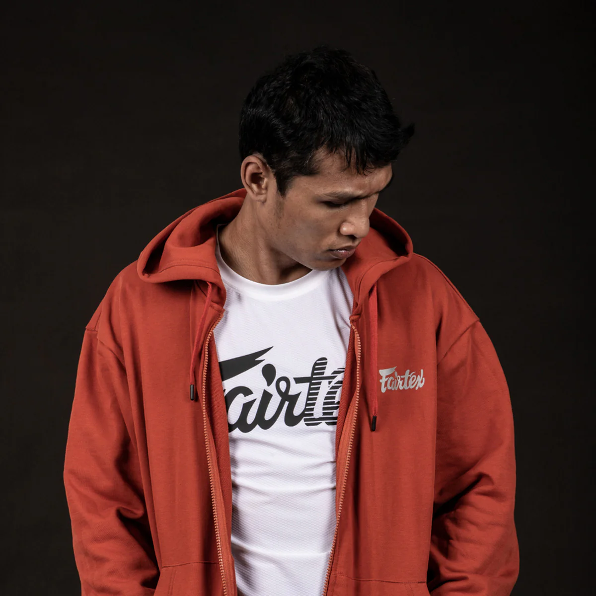 Camisola Fairtex FHS22 com capuz Laranja  - Image 3