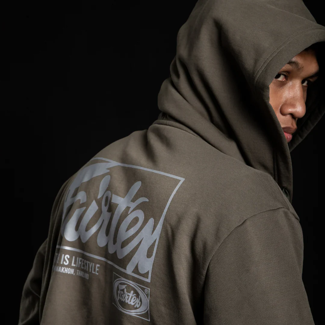 Camisola Fairtex FHS22 com capuz Verde  - Image 3