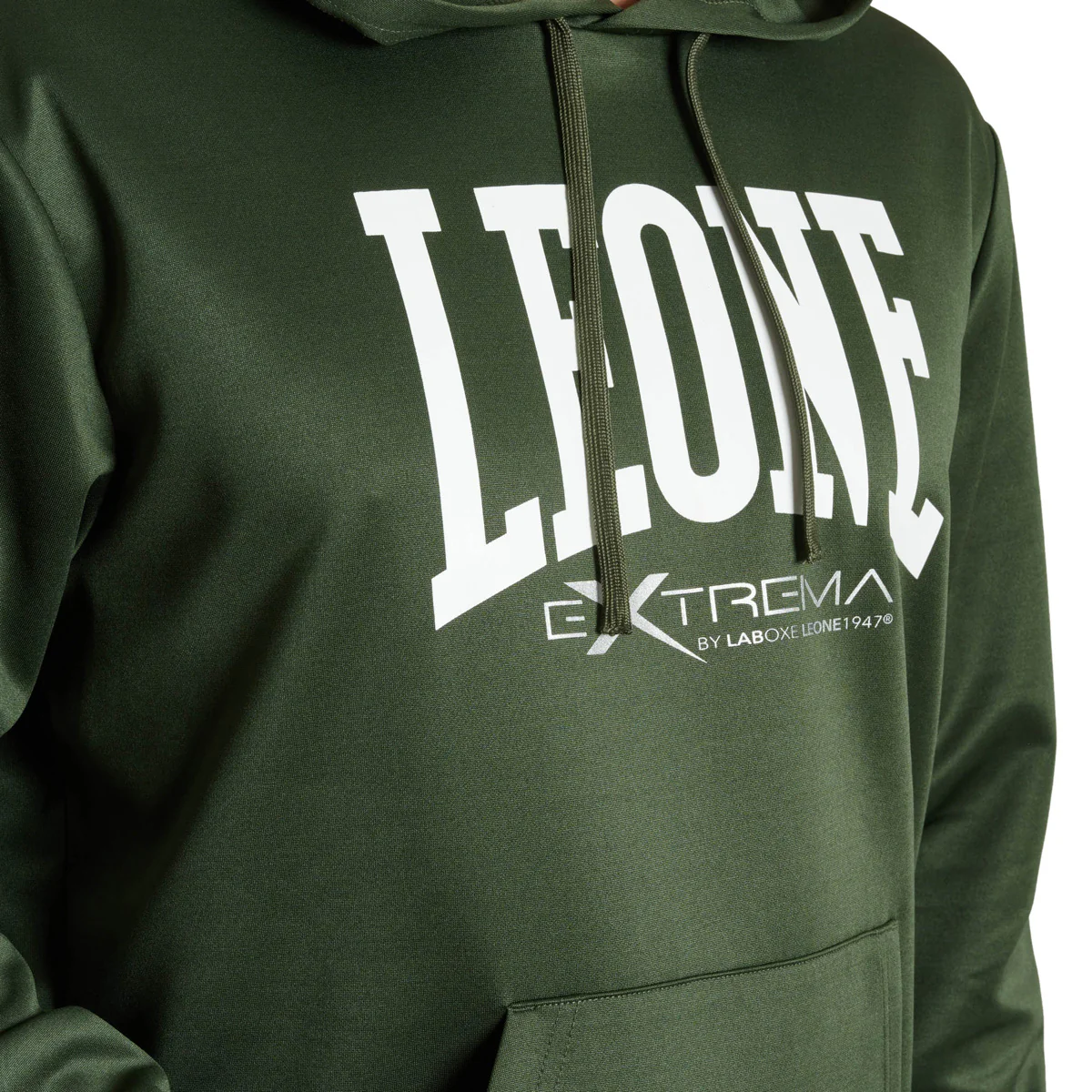 Sweatshirt Leone Logo com capuz ABX119 Verde  - Image 3