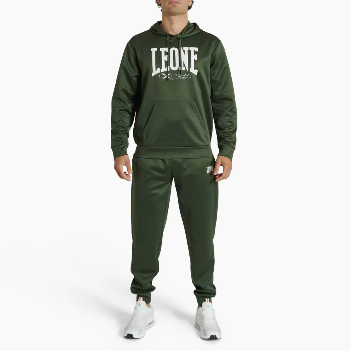 Sweatshirt Leone Logo com capuz ABX119 Verde  - Image 4