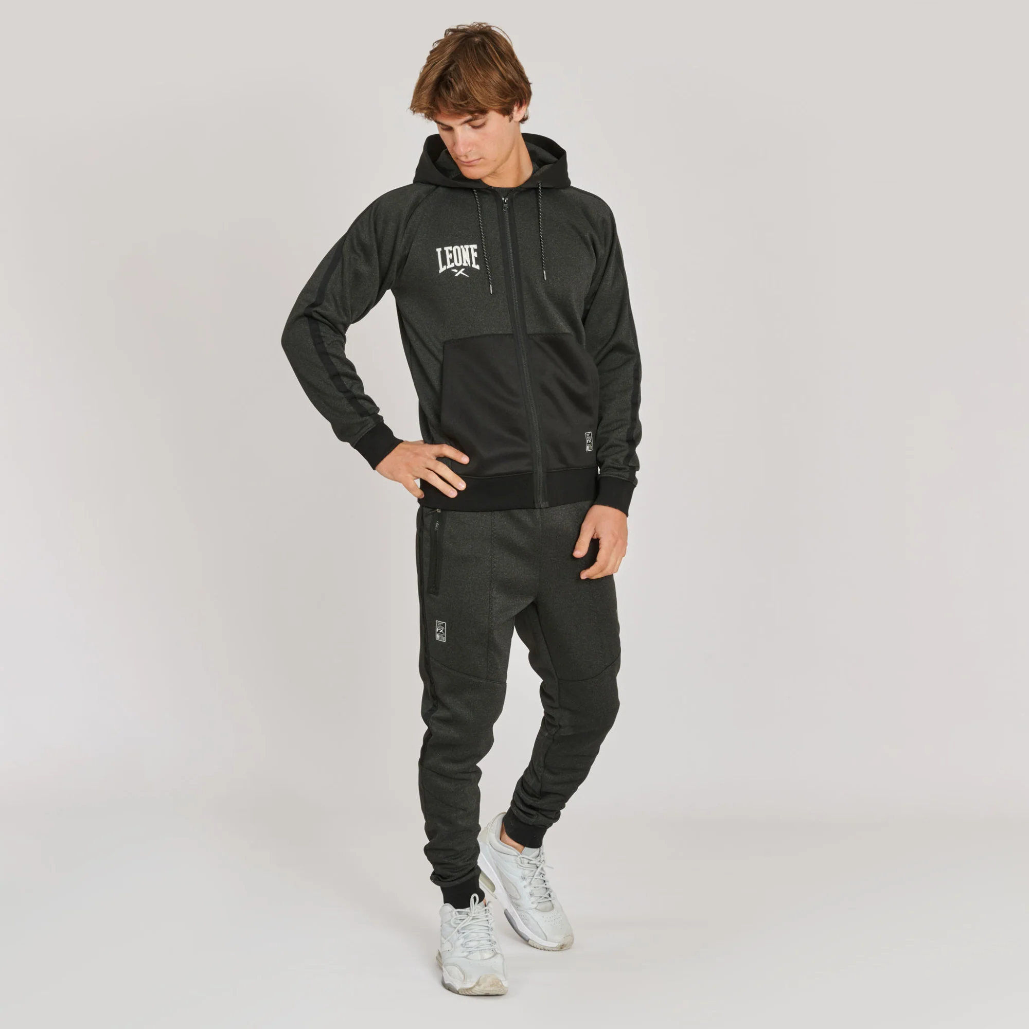 Camisola Leone Melange ABX611 com capuz  - Image 10
