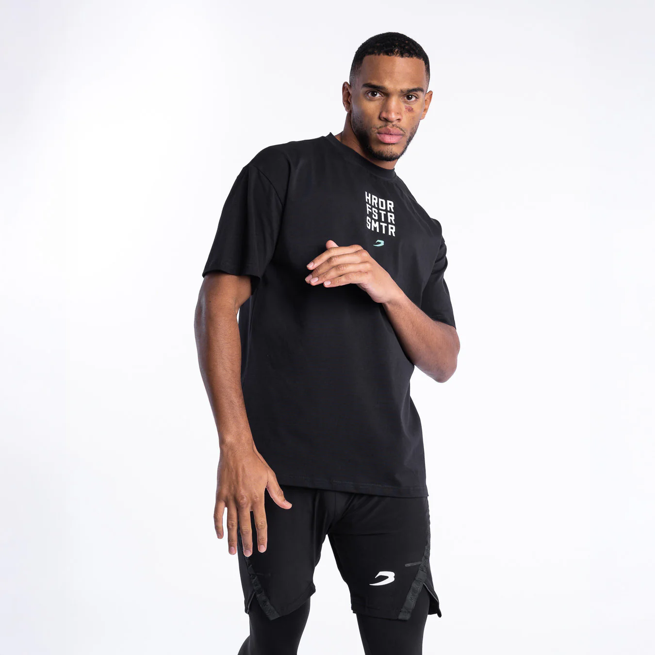 T-shirt Boxraw HRDR FSTR SMTR Oversize Preto  - Image 5