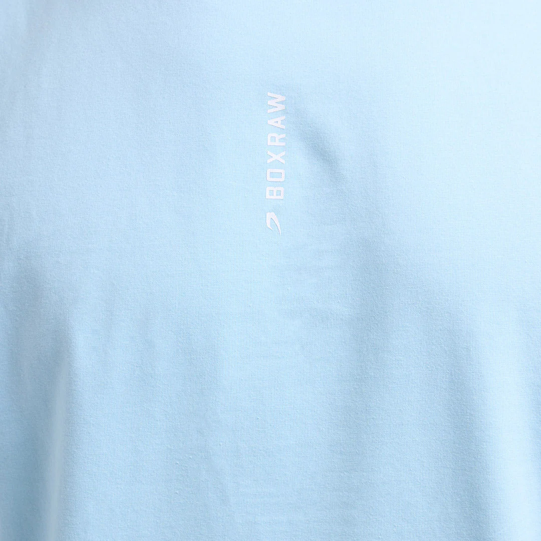 T-shirt Boxraw Lineal Oversize Azul  - Image 7