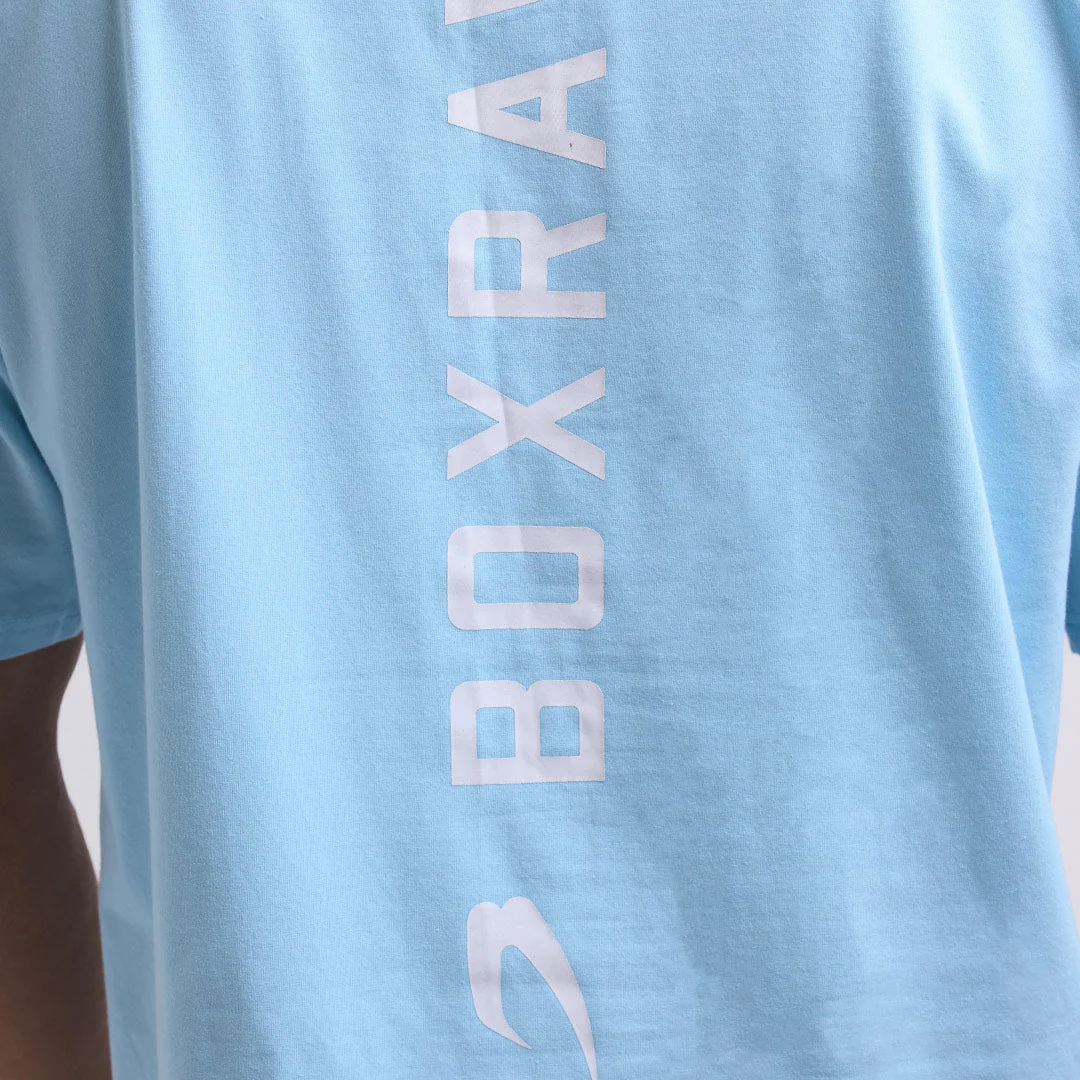 T-shirt Boxraw Lineal Oversize Azul  - Image 8