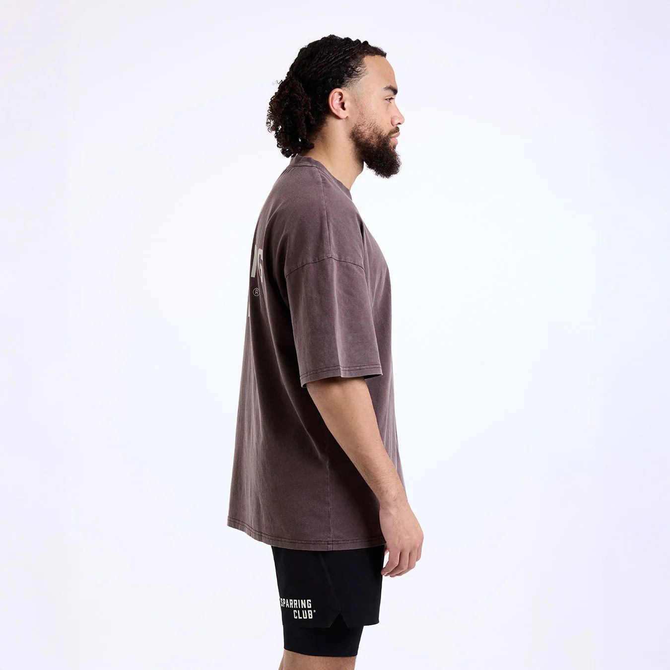 T-shirt Boxraw Sparring Club Oversize Castanho - Image 6