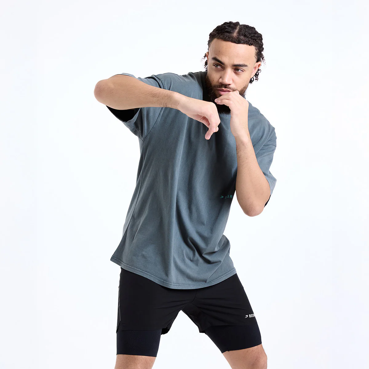 T-shirt Boxraw Sparring Club Oversize Cinzento  - Image 5
