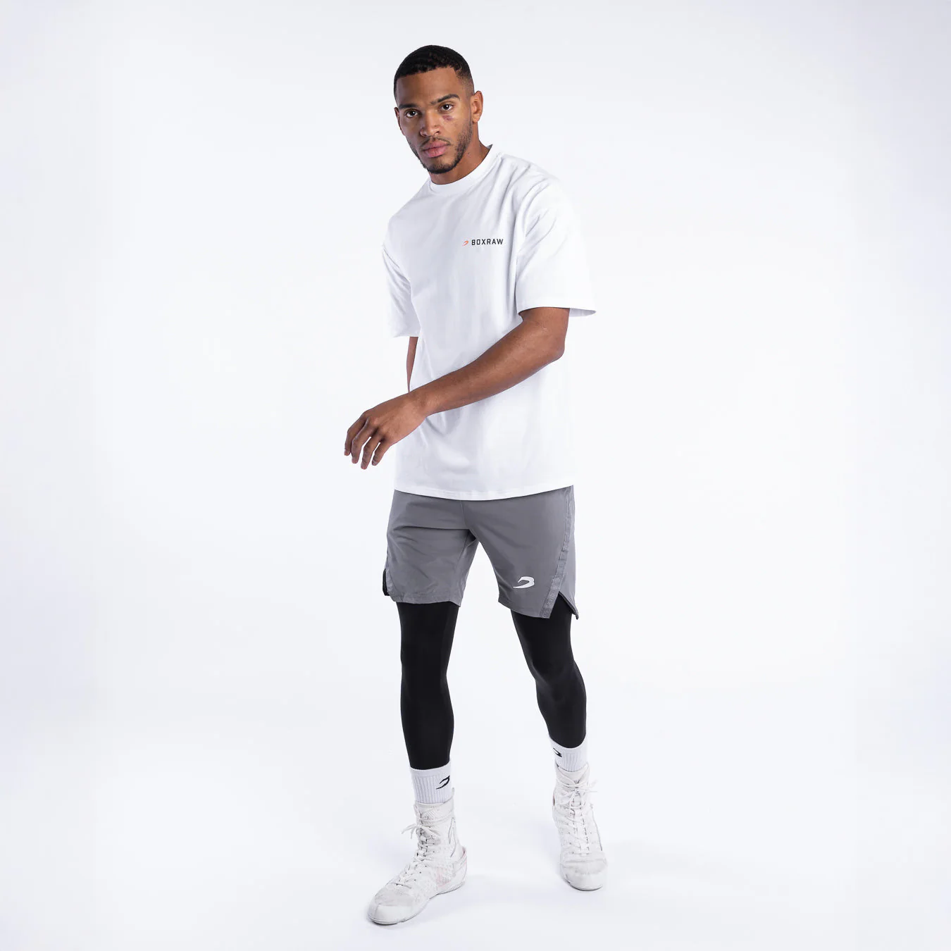 T-shirt Boxraw We Don't Play Boxing Oversize Branco  - Image 3