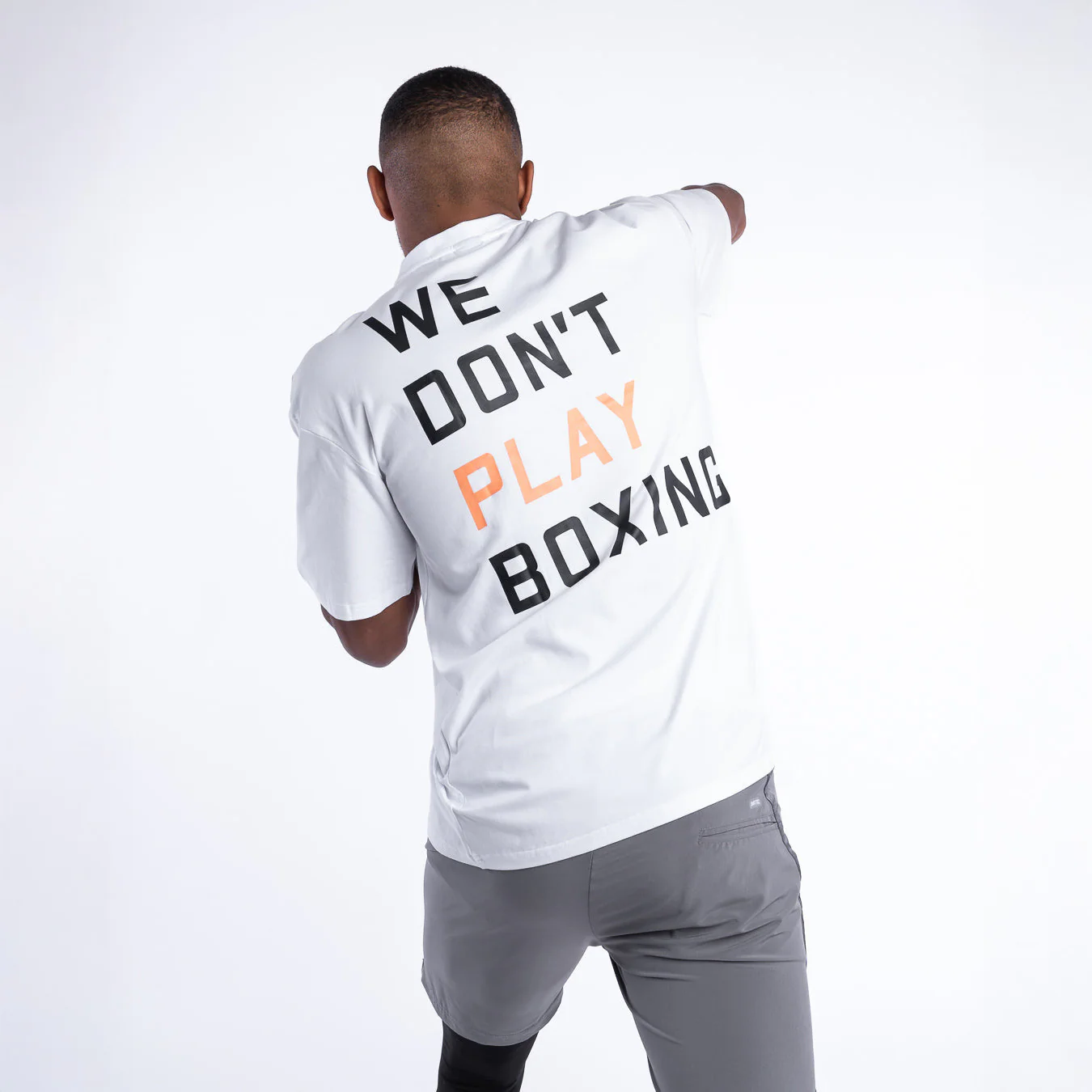 T-shirt Boxraw We Don't Play Boxing Oversize Branco  - Image 6
