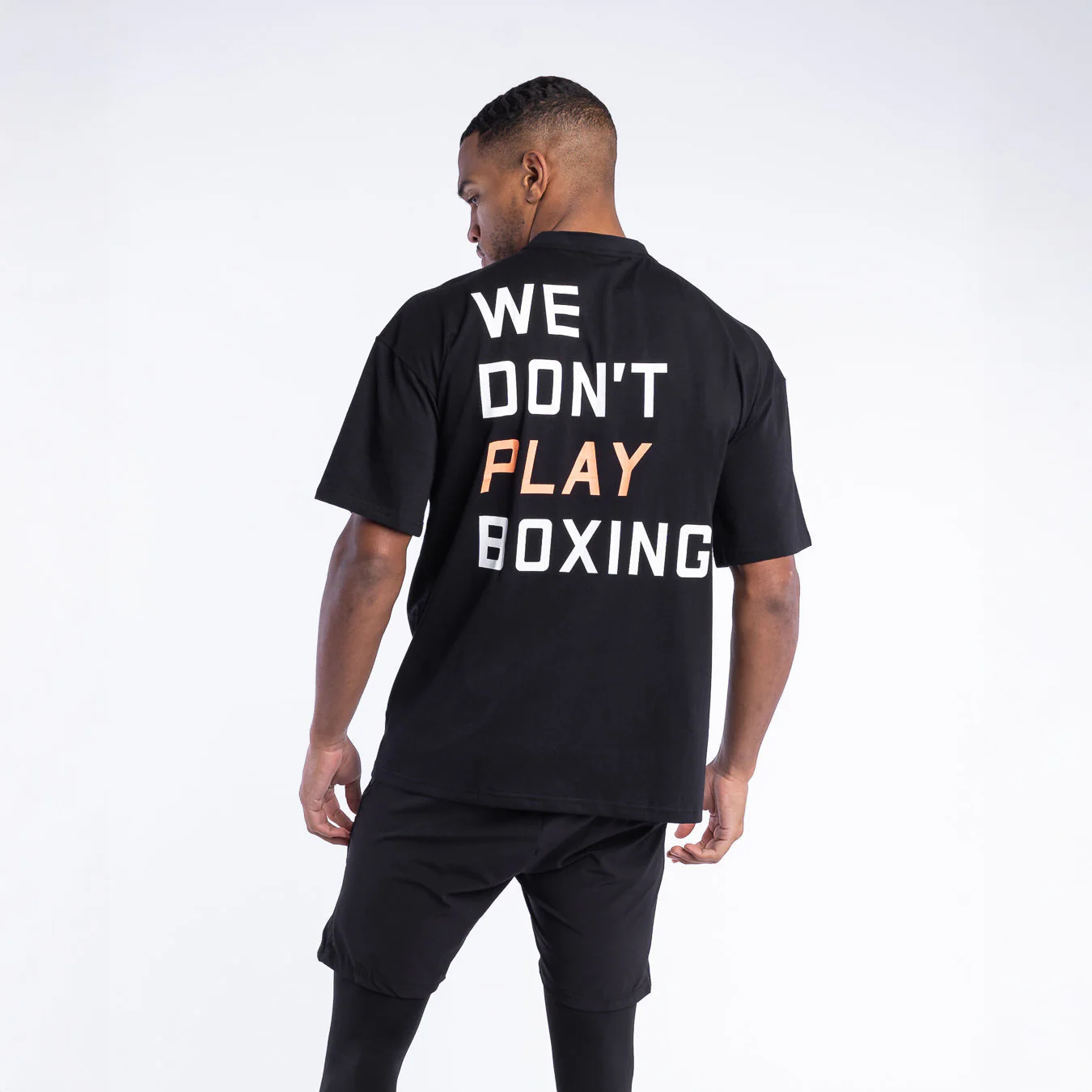 T-shirt Boxraw We Don't Play Boxing Oversize Preto 