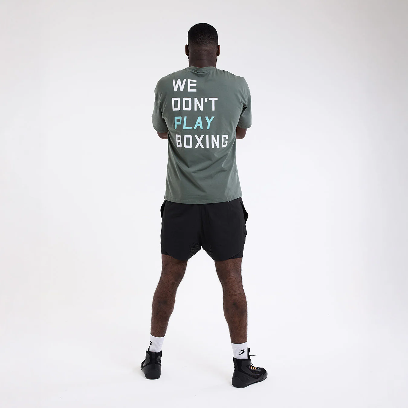 T-shirt Boxraw We Don't Play Boxing Oversize Verde  - Image 4