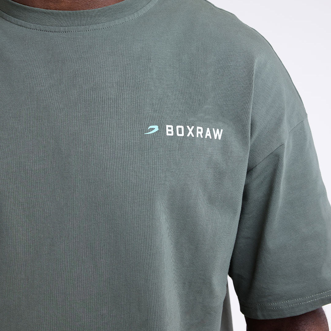 T-shirt Boxraw We Don't Play Boxing Oversize Verde  - Image 7