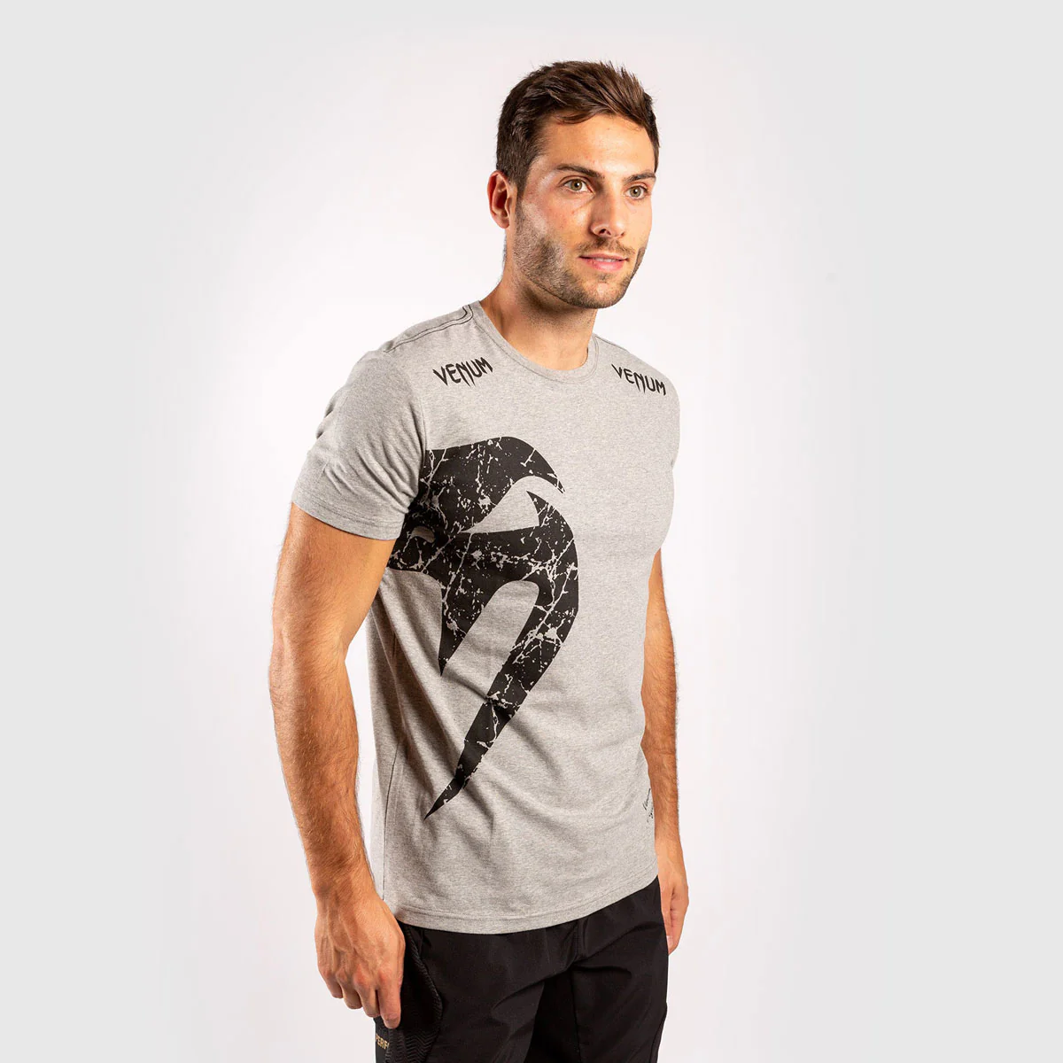 T-Shirt em Algodão Venum Giant Cinzento-Preto  - Image 5