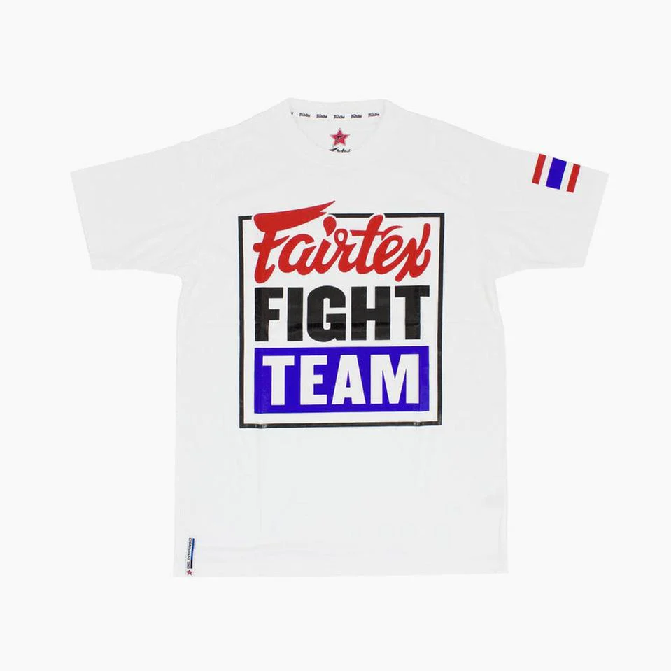 T-shirt Fairtex Fight Team TST51 Branco-azul 