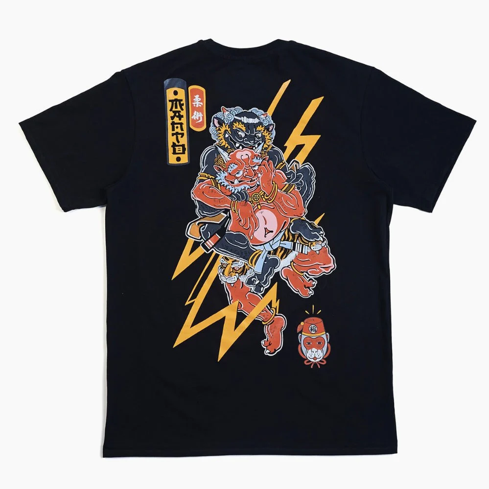 T-shirt Manto Yauhen Abu ONI preto  - Image 5