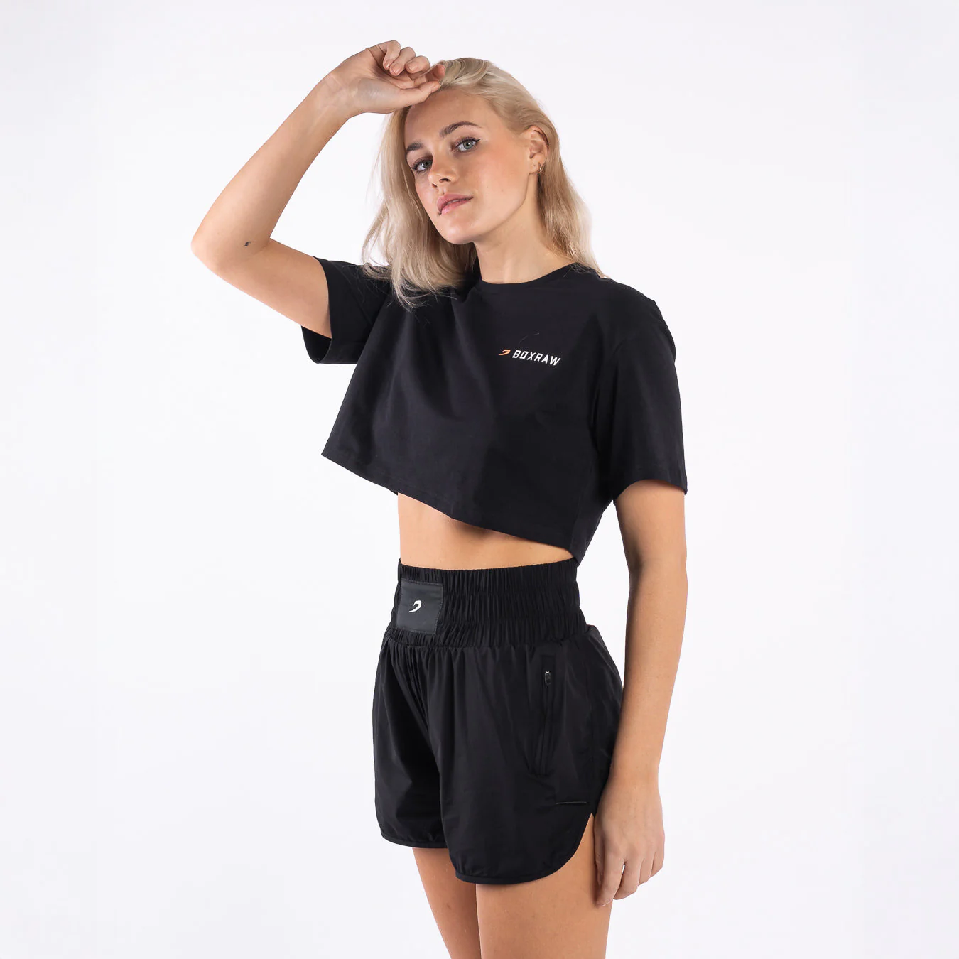 T-shirt mulher Boxraw We Don't Play Boxing Crop Preto  - Image 6