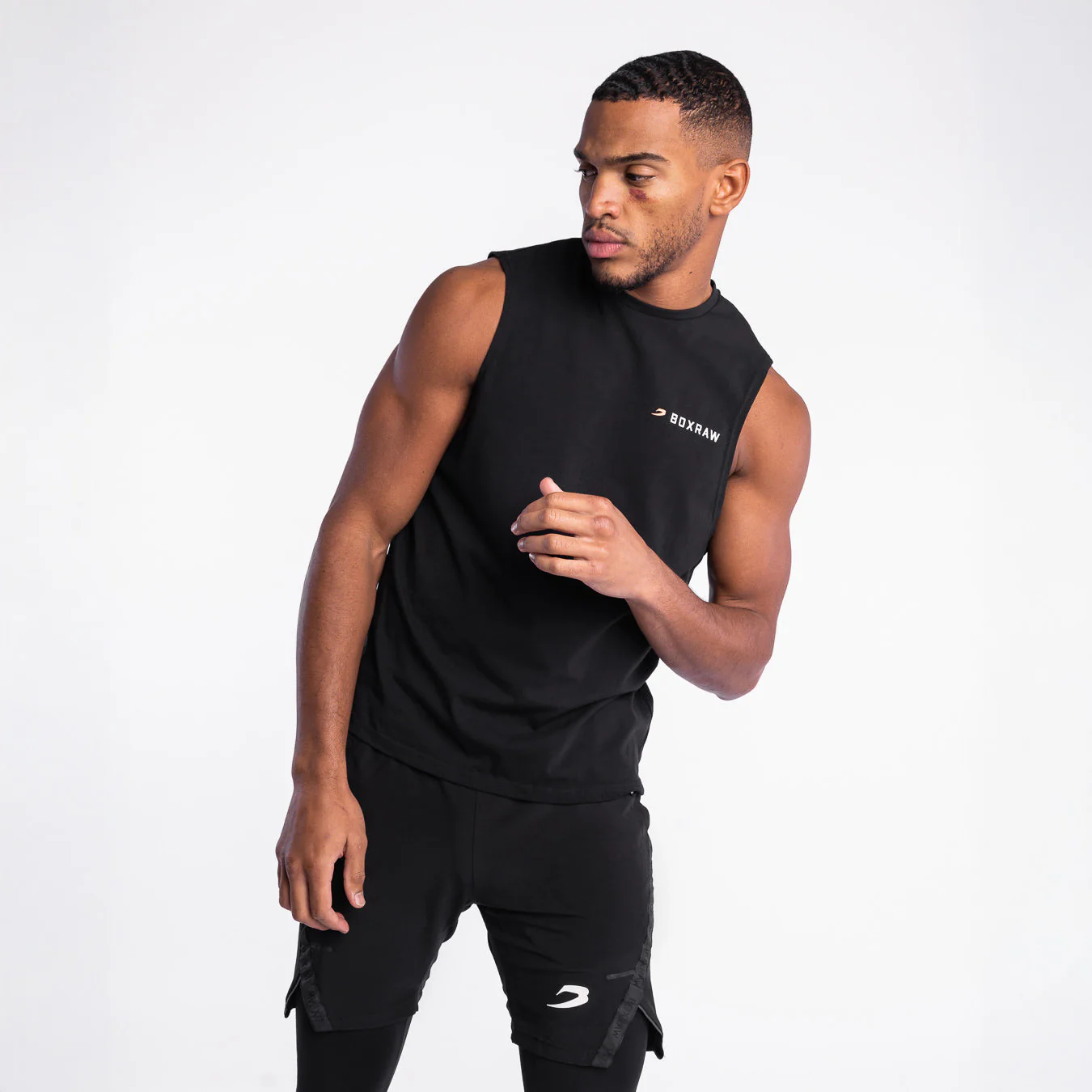 Camiseta sem mangas Boxraw We Don't Play Boxing Preto  - Image 3
