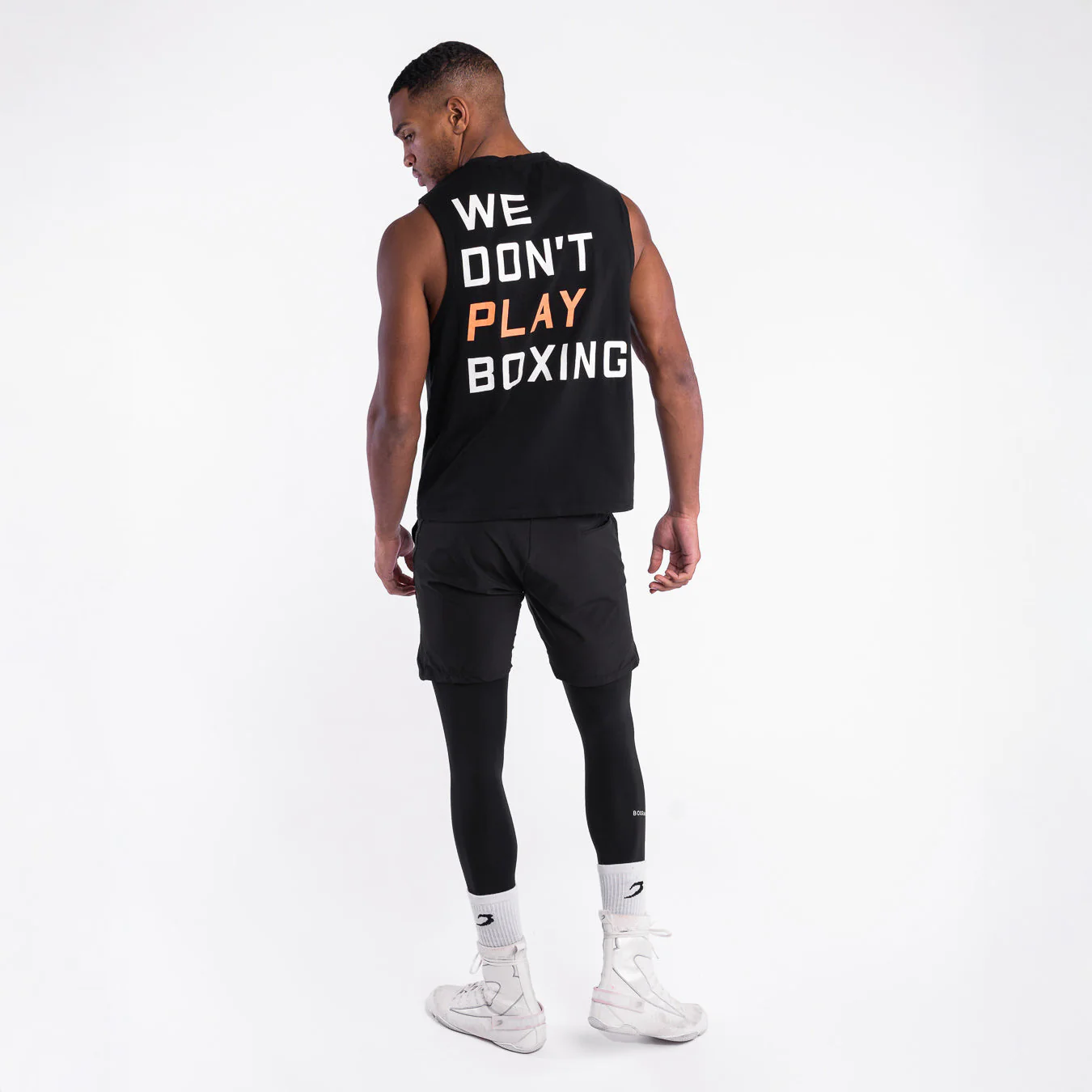Camiseta sem mangas Boxraw We Don't Play Boxing Preto  - Image 6