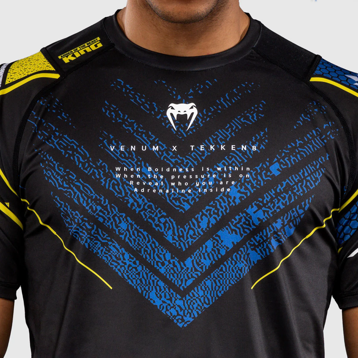 T-shirt Venum Dry Tech Tekken 8 King Preto-amarelo  - Image 5